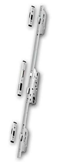 Afbeeldingen van Fuhr meerpuntsluiting multisafe TI 856 - doorn 65 vlak 20 pc92 - lengte 1800mm zwenkhaak links zilver