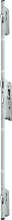 Afbeeldingen van Fuhr Meerpuntsluiting Multisafe 869 - L=1800mm Doorn 55 vlak 24 PC92 - rd 2x zwenkhaak links zilver 
