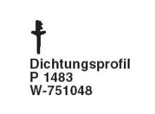 Afbeeldingen van Gu dichting p1483 s/v     w-751048