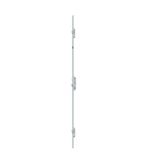 Afbeeldingen van Fuhr meerpuntsluiting multisafe 859 - lengte 2400mm doorn 45 vlak 20 pc92 - 2x zwenkhaak 2x rolnok zilver