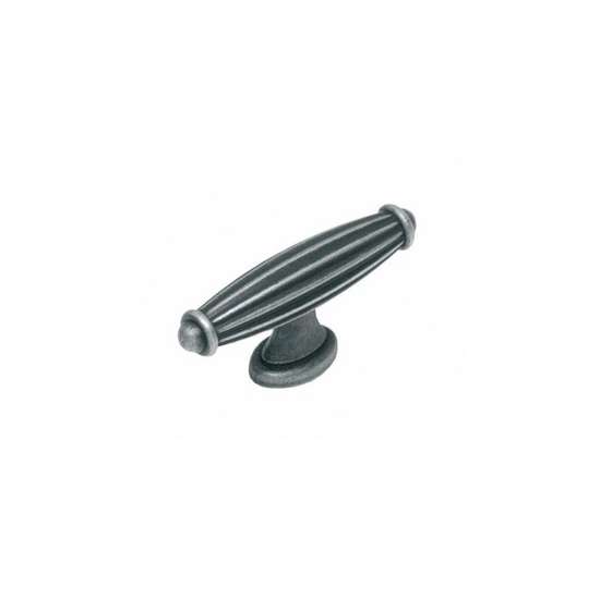 Afbeeldingen van INTERSTEEL Meubelknop gerild 72 mm oud grijs 8479