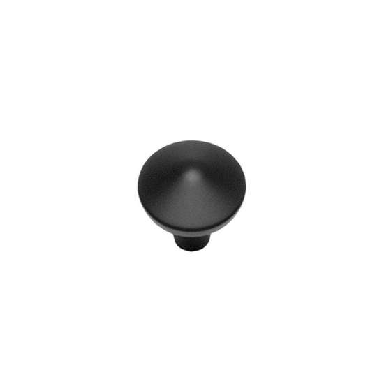 Afbeeldingen van INTERSTEEL Meubelknop ø 20 mm mat zwart 8478