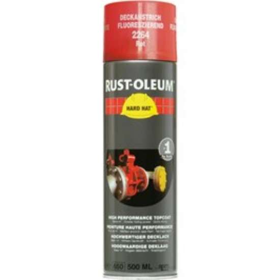 Afbeeldingen van Rustoleum spray 2264 fluor.rood 500ml