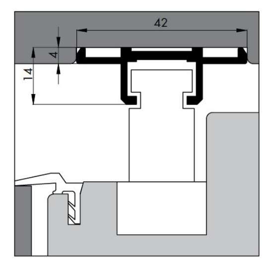 Afbeeldingen van Bovenrailprofiel ABRP957 3000mm