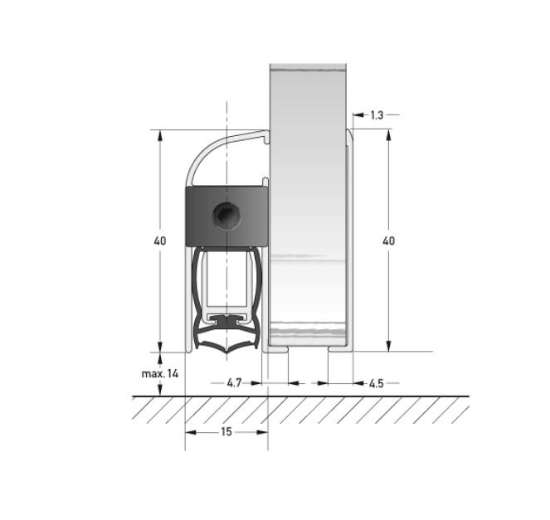 Afbeeldingen van Deventer Valdorpel DRS1540G - 1030mm ongemonteerd - EV1 