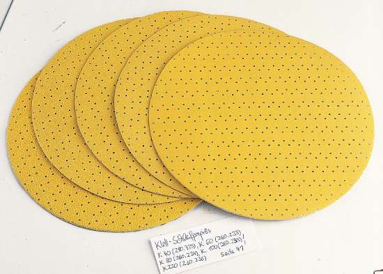 Afbeeldingen van Flex Velcro schuurpapier Rond Geperforeerd