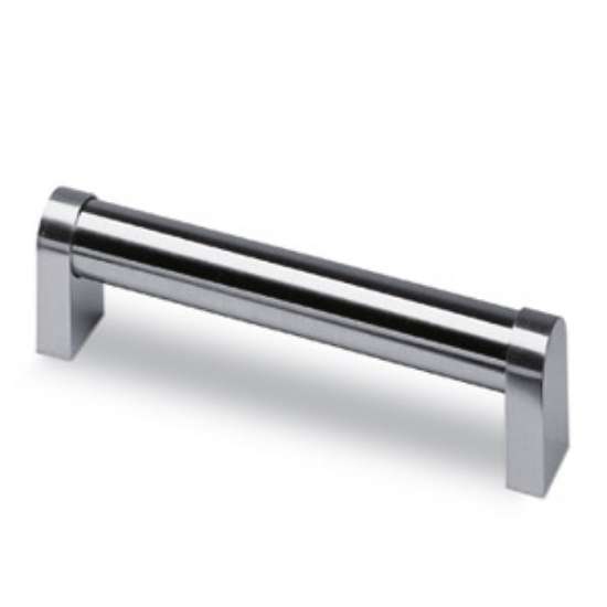Afbeeldingen van Hettich Greep Como, boorafstand 320, L 332 mm, B 26 mm, H 45 mm, Roestvrij staal geborsteld / roestvrij staal finish geborsteld