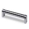 Afbeeldingen van Hettich Greep Como, boorafstand 320, L 332 mm, B 26 mm, H 45 mm, Roestvrij staal geborsteld / roestvrij staal finish geborsteld