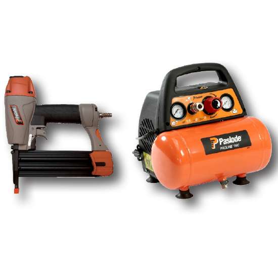 Afbeeldingen van Paslode Afwerkspijker apparaat FN1650.1 + compressor Proline 160 
