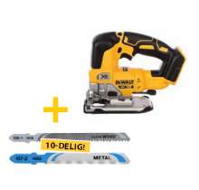 Afbeeldingen van DeWalt decoupeerzaag DCS334NT-XJ + DT2294-QZ actie deal - 18V XR - zonder accu's en lader in doos
