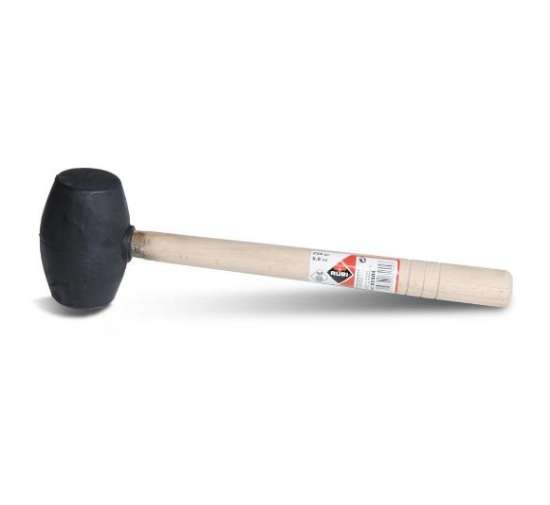 Afbeeldingen van Rubi rubber hamer zwart 250 gr