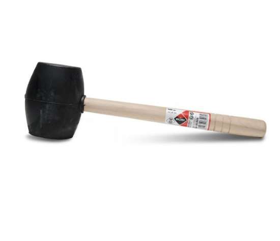 Afbeeldingen van Rubi rubber hamer zwart 500 gr