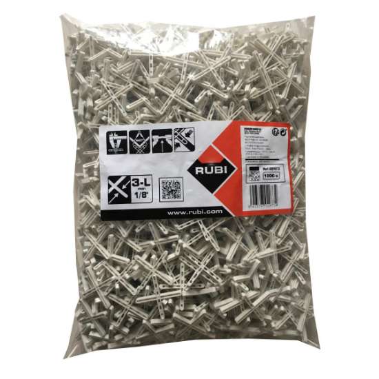 Afbeeldingen van Rubi tegelvoegkruisjes 3 mm-L doos 1000 st