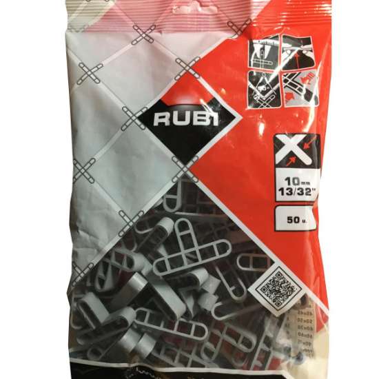 Afbeeldingen van Rubi T-stukjes 10 mm doos 50 st