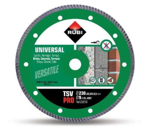 Afbeeldingen van Rubi TSV 230 pro turbo diamantzaagblad 