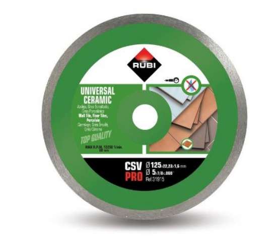 Afbeeldingen van Rubi CSV 125 pro diamantzaagblad met