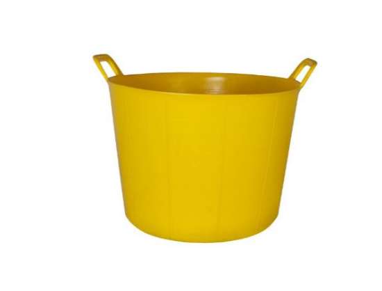 Afbeeldingen van Rubi plastic mand geel nr.3 40 liter