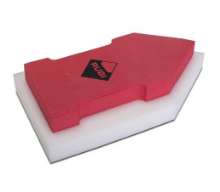 Afbeeldingen van Rubi porex troffel met punten 24x14cm 