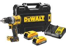 Afbeeldingen van DeWalt compacte schroef-/boormachine DCD800E2T-QW - 18V XR 2x Powerstack - Inclusief oplader in TSTAK