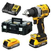Afbeeldingen van DeWalt compacte schroef-/klopboormachine DCD805E2T-QW - 18V XR 2x Powerstack accu - in koffer