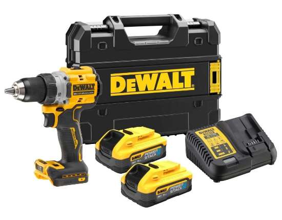 Afbeeldingen van DeWalt brushless compacte schroef-/boormachine G3 DCD800H2T-QW - 18V XR 2x5.0Ah accu - inclusief oplader in TSTAK koffer