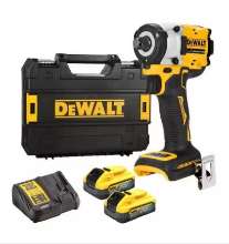Afbeeldingen van DeWalt compact brushless slagsmoersleutel DCF921H2T-QW - 18V XR 2x5.0AH accu 1/2" (609Nm) - inclusief oplader in TSTAK koffer