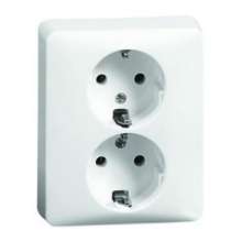 Afbeeldingen van 80.6612 W PEH INB.WCDS 2V RA WIT-SCHR-