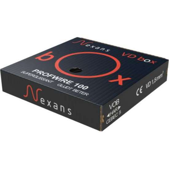 Afbeeldingen van Nexans VD Zwart versterkte verpak 1,5 100mtr