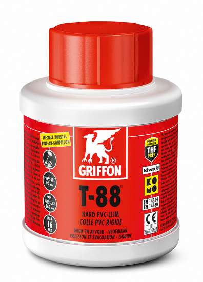 Afbeeldingen van Griffon T-88 PVC lijm pot/kwast 250ml 6110030