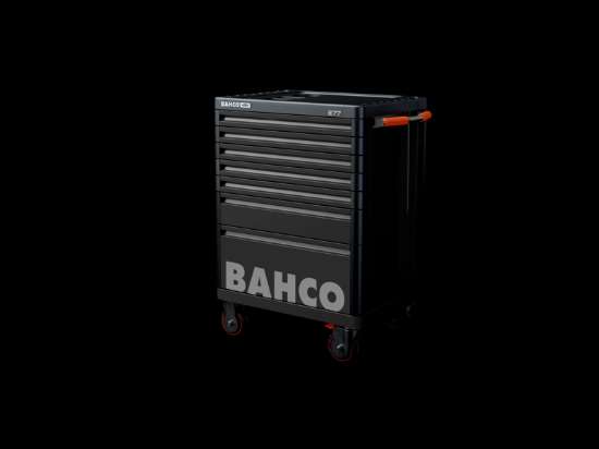 Afbeeldingen van Bahco 1477K7BLACK-FULL4 gevulde gereedschapswagen premium, 7 lades, oranje, 190-delig