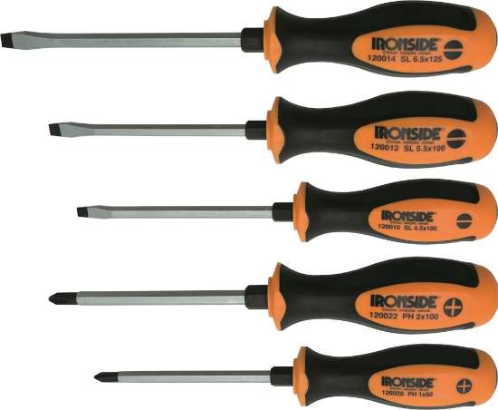Afbeeldingen van Ironside schroevendraaierset 5dlg m.hamerkap