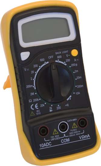 Afbeeldingen van Ironside multimeter digitaal 600v 10a