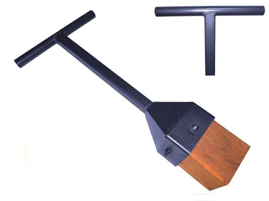 Afbeeldingen van De Wit Stamper Houten blok lengte 840mm