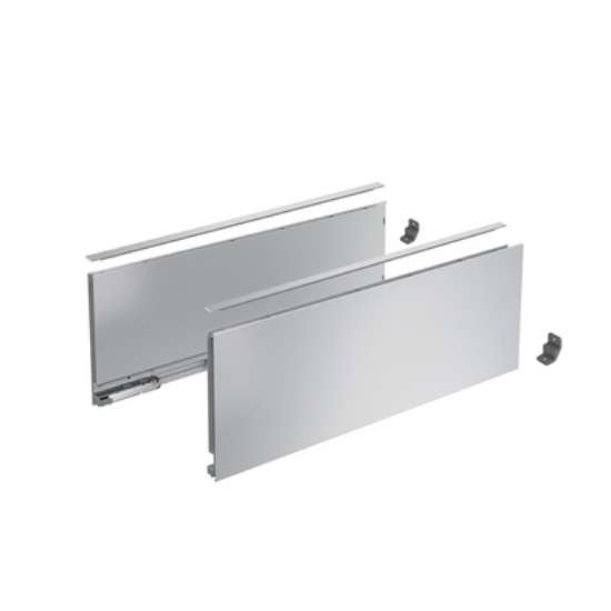 Afbeeldingen van Hettich AvanTech YOU Frontlade 187 mm hoog, setverpakking x NL 600 mm, zilver, links en rechts