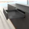 Afbeeldingen van Hettich AvanTech YOU Schuiflade 77 mm hoog, setverpakking x NL 450 mm, antraciet, links en rechts