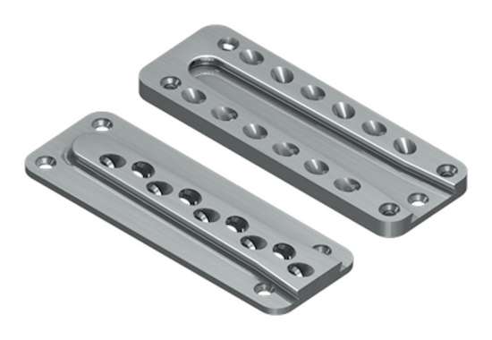 Afbeeldingen van GB blinde houtverbinding - 170x60x14mm 96x221mm - aluminium