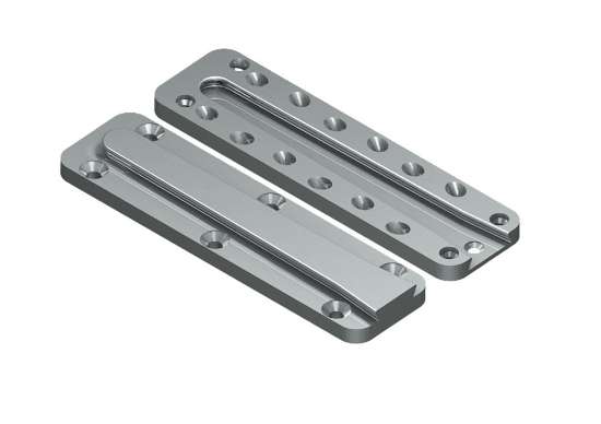 Afbeeldingen van GB blinde houtverbinding - 290x80x18mm 80x290mm - aluminium