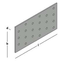 Afbeeldingen van GB koppelplaat - 80x150x2mm - sendzimir verzinkt