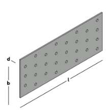 Afbeeldingen van GB koppelplaat - 80x200x2mm - sendzimir verzinkt