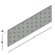 Afbeeldingen van GB koppelplaat - 80x250x2mm - sendzimir verzinkt
