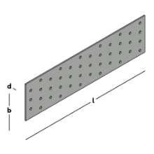Afbeeldingen van GB koppelplaat - 80x300x2mm - sendzimir verzinkt