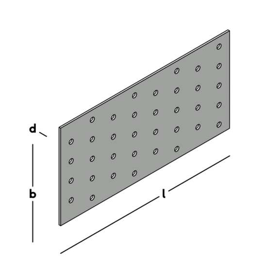 Afbeeldingen van GB koppelplaat - 100x200x2mm - sendzimir verzinkt