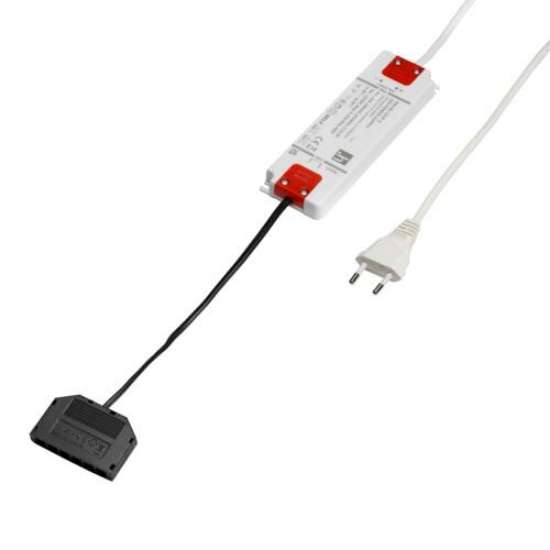 Afbeeldingen van Halemeier LED trafo evg - 12V 0-40W - 230v kabel - 2000mm