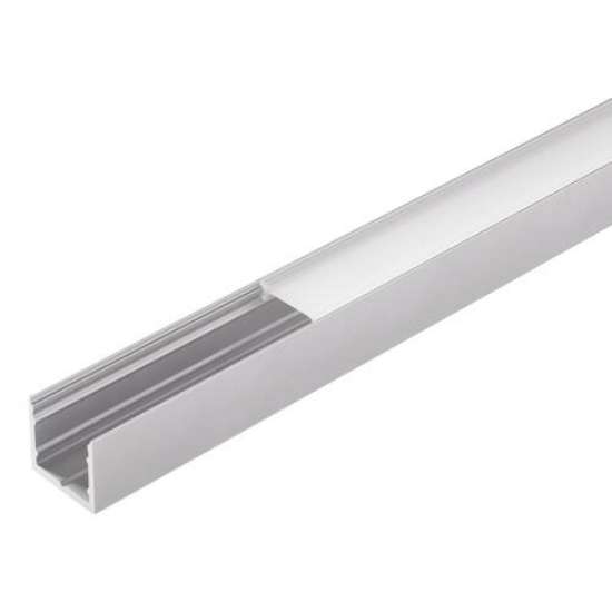 Afbeeldingen van Halemeier Channelline U - 2500mm - aluminium/opaal