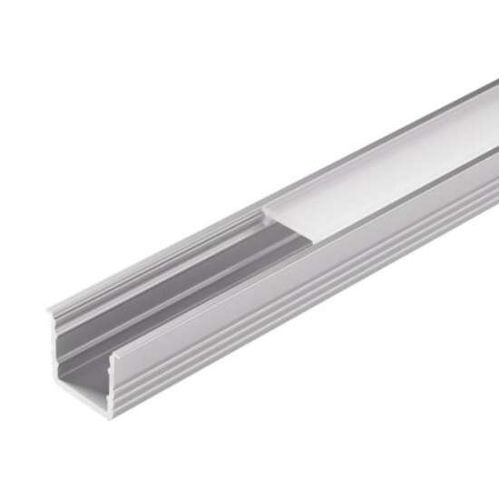 Afbeeldingen van Halemeier Channelline U2 - 3000mm - aluminium/opaal