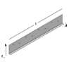 Afbeeldingen van GB Metalen randkist 90° 280x2000 1,5 Sendzimir Verzinkt