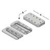 Afbeeldingen van GB blinde houtverbinding - 170x80x18mm 100x200mm - aluminium
