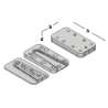 Afbeeldingen van GB blinde houtverbinding - 150x80x18mm 100x180mm - aluminium