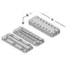 Afbeeldingen van GB blinde houtverbinding - 170x60x20mm 80x200mm - aluminium