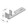 Afbeeldingen van GB Randbekistingsanker vlak 30x2mm plankdikte 32mm Sendzimir Verzinkt
